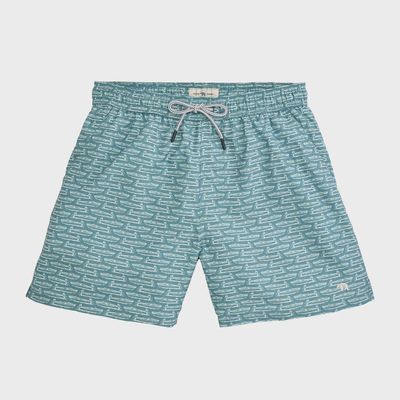 Float Your Boat Swim Trunk - Myrtle