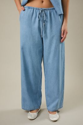 Happiness Flowy Pants - Light Denim
