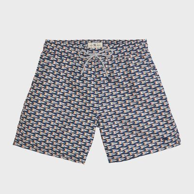 War Eagle Pennant Swim Trunk - Classic Navy