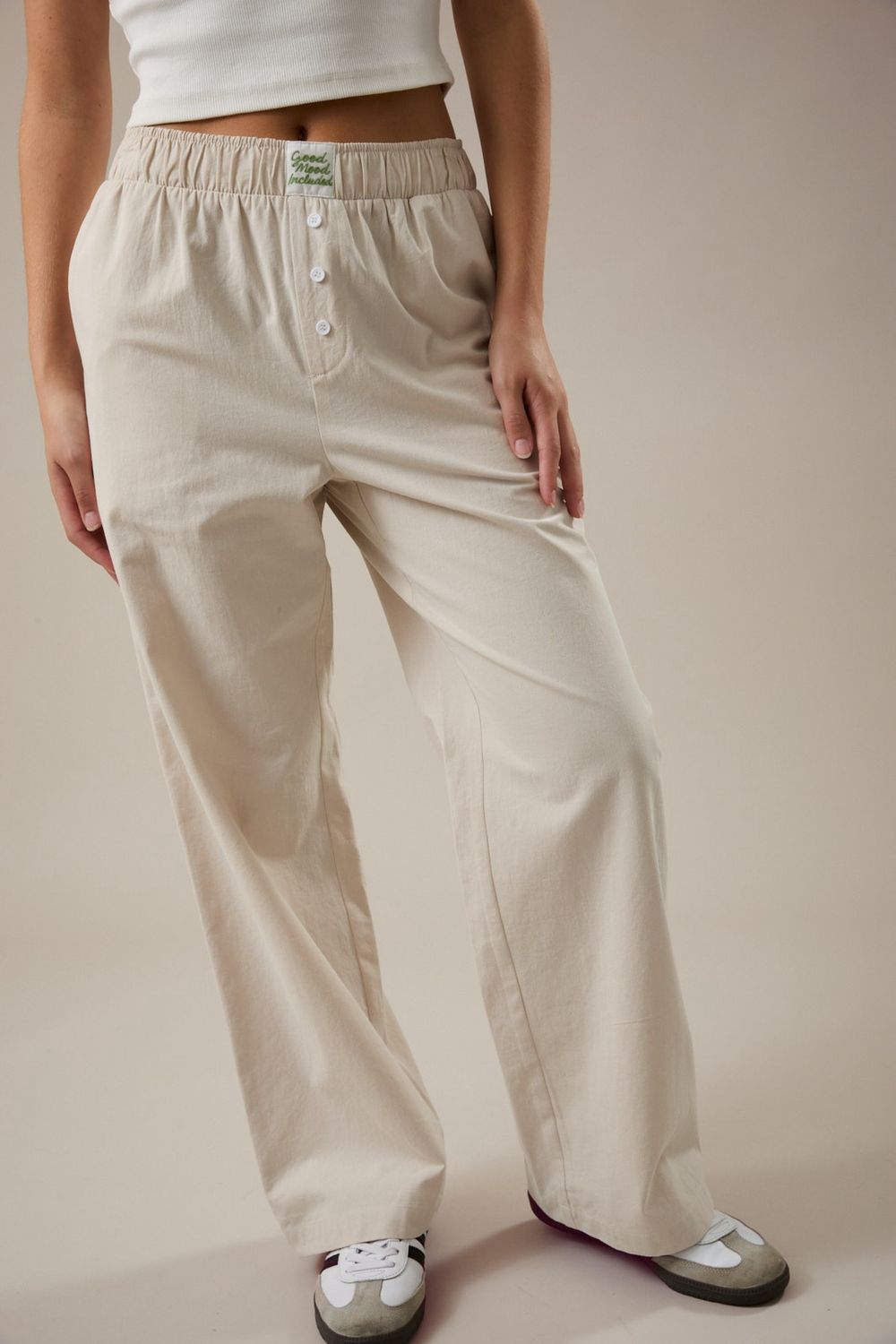 Safe Bet Boxer Pants - Beige