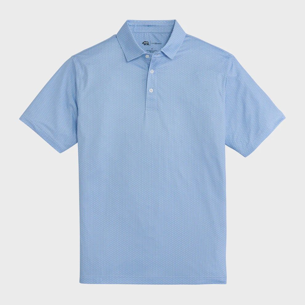 Bonnie Printed Performance Polo - Iris