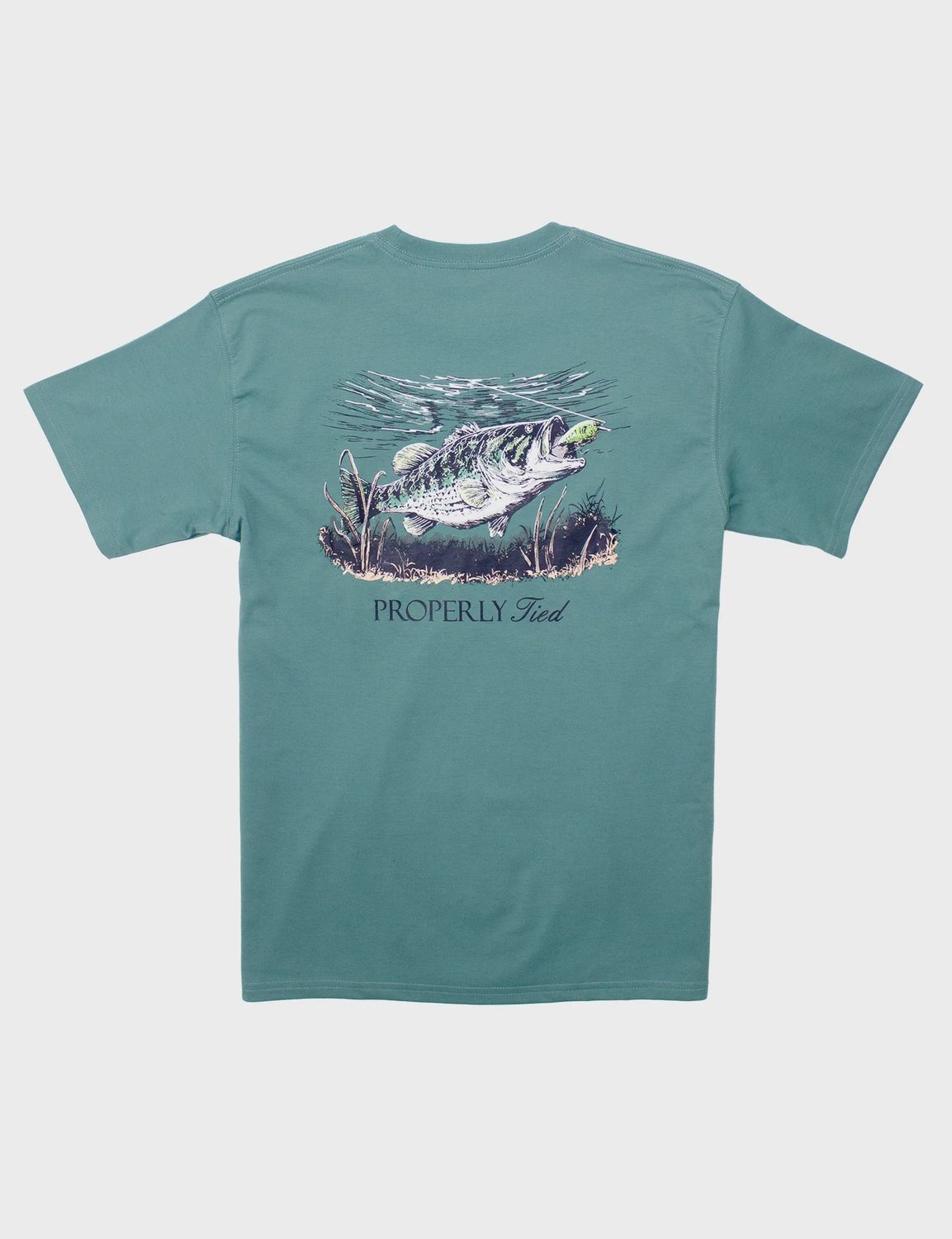 Set The Hook Short Sleeve Tee - Marine Green