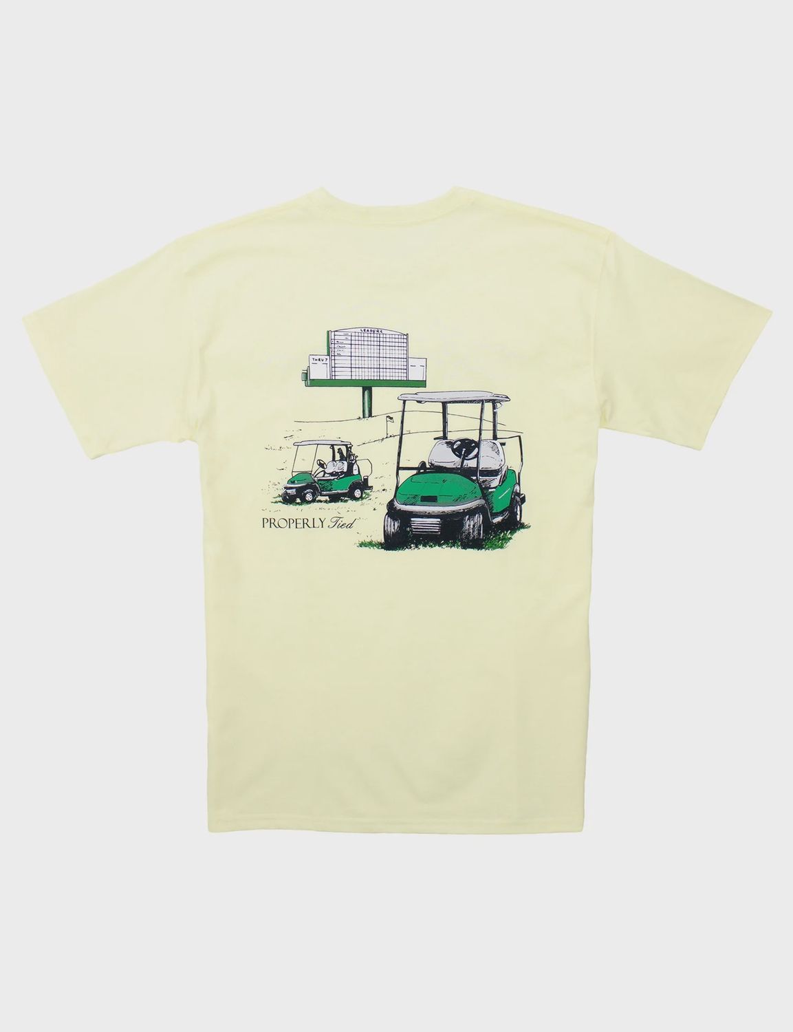 Leaderboard Short Sleeve Tee - Light Yellow