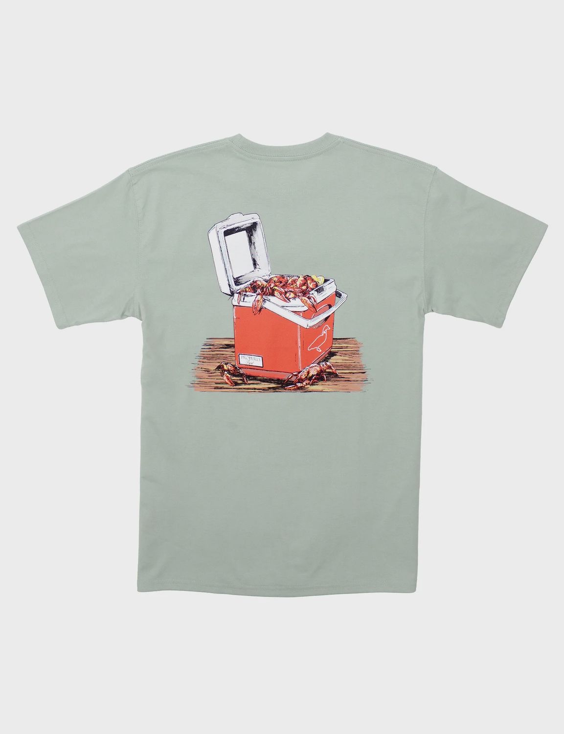 Crawfish Cooler Short Sleeve Tee - Chrome Grey