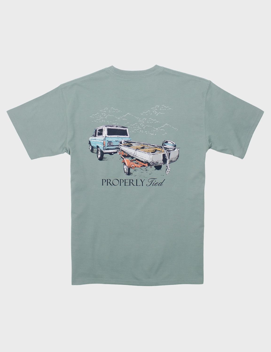 Towing The Line Short Sleeve Tee - Fog