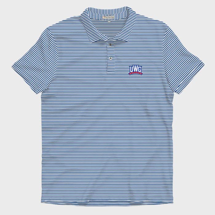 UWG Loblolly Performance Polo - Royal Blue/White