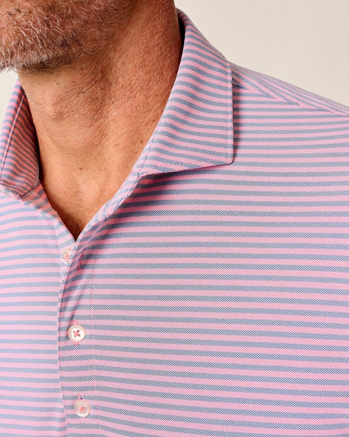 Performance Mesh Polo - Stetson Stripe