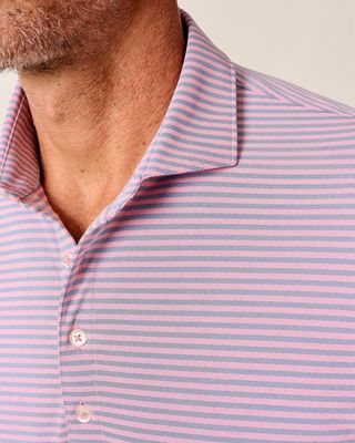 Performance Mesh Polo - Stetson Stripe