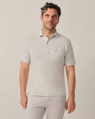 Original 4 Button Polo - Heather Grey