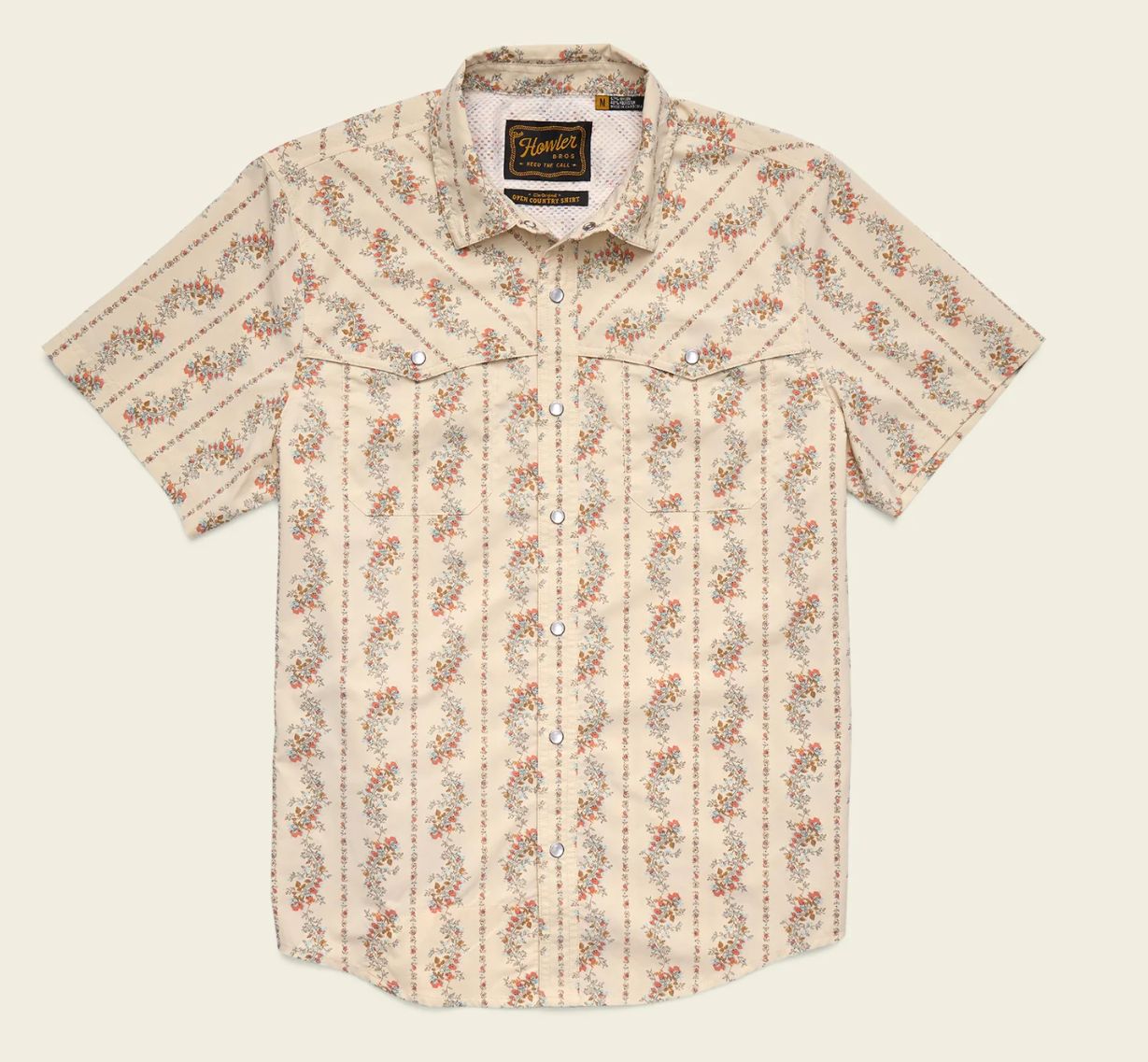 Open Country Tech Shirt - Grampa's Curtains - Natural