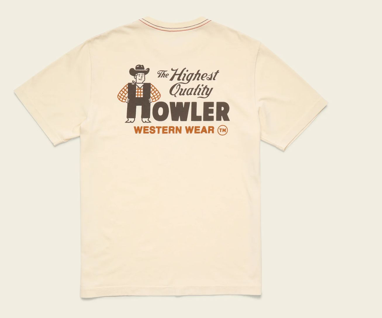 Cotton T-Shirt - Howler Western Wear - Natural