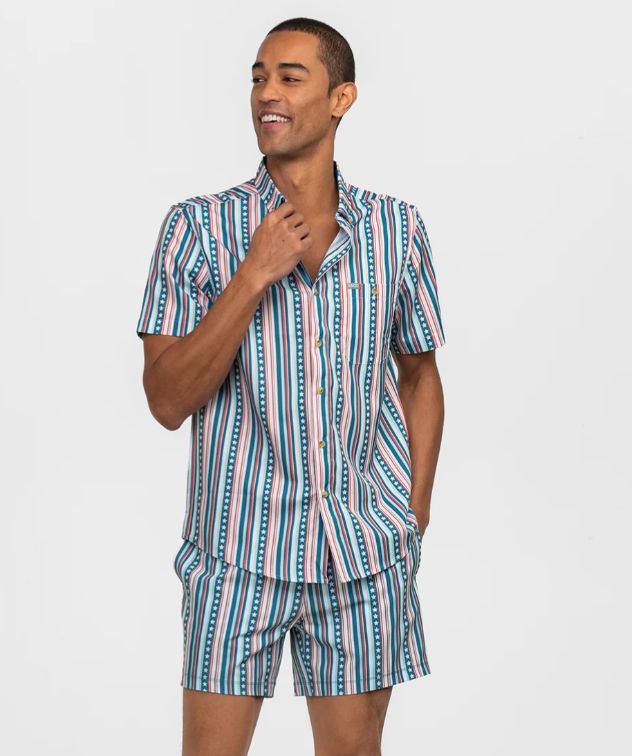 Victory Stripes Baja Short Sleeve Shirt