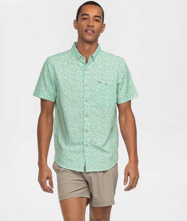 Surfside Seersucker Baja Short Sleeve Shirt