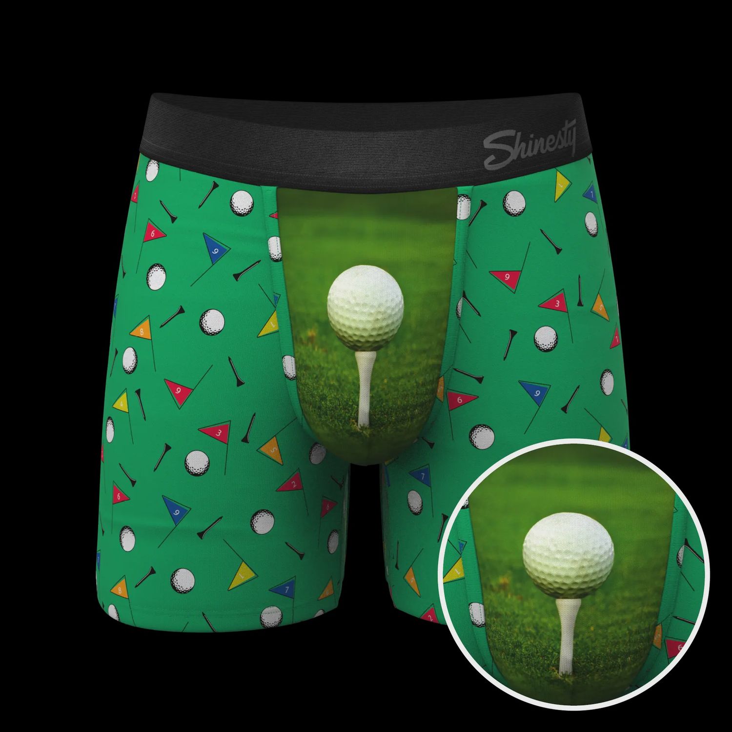 The Front Nine - Golf Ball Hammock Pouch Underwear W/Fly