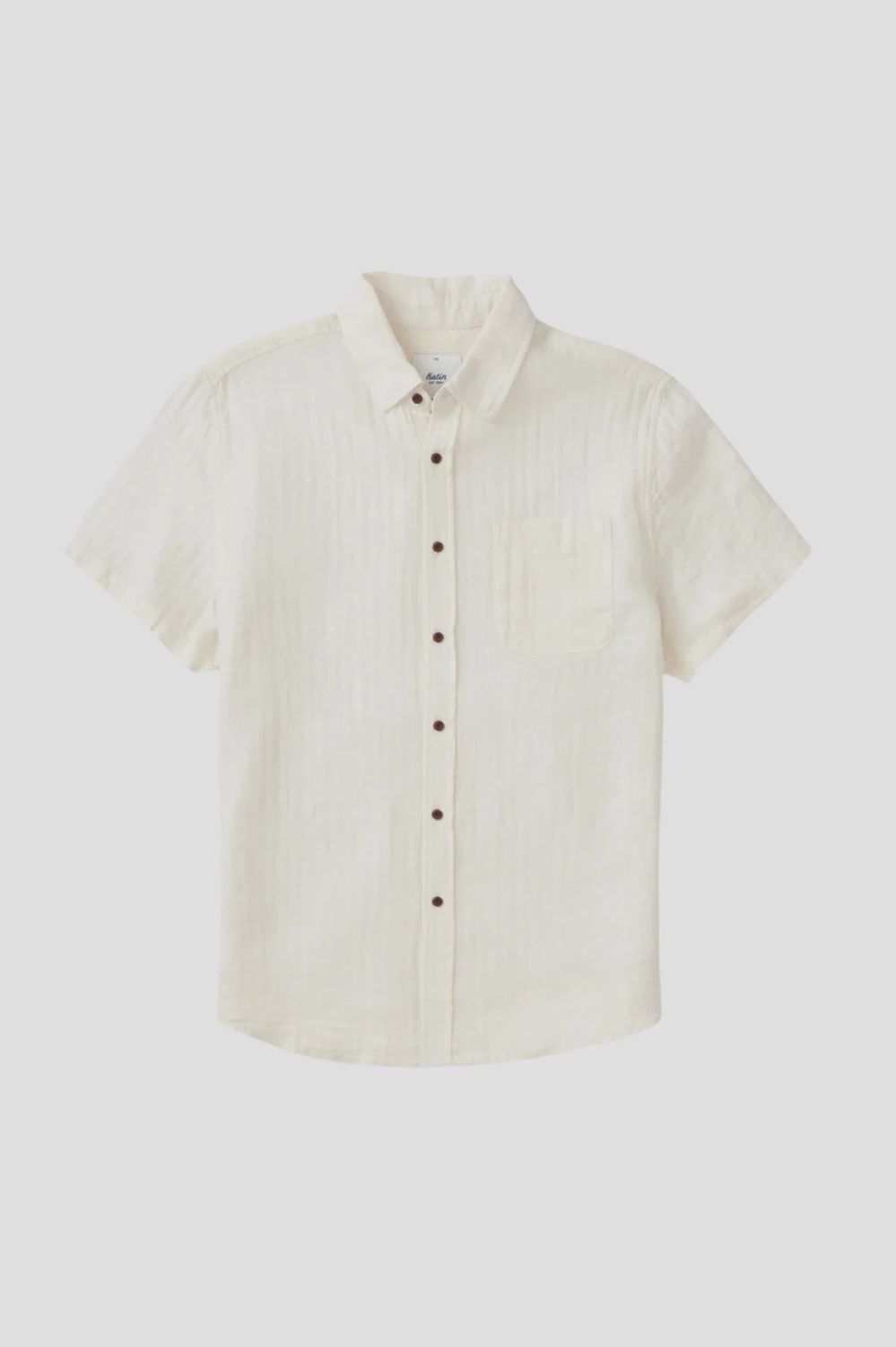 Alan Solid Shirt - Vintage White