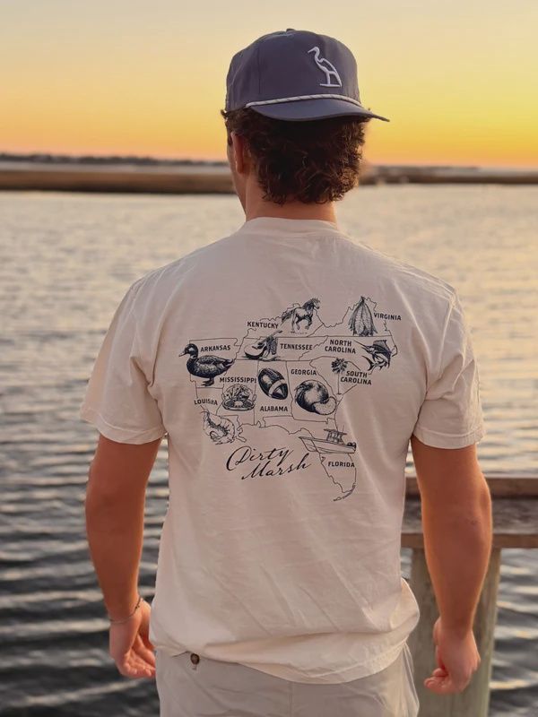 Southeast Map Short Sleeve Tee - Ivory