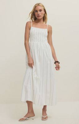 Bayside Stripe Maxi Dress - White