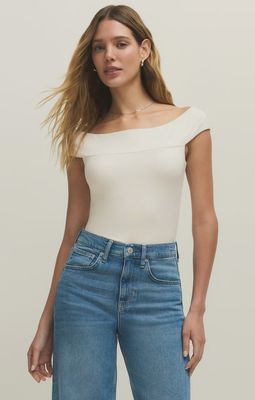 Second Skin Off Shoulder Top - Cloud
