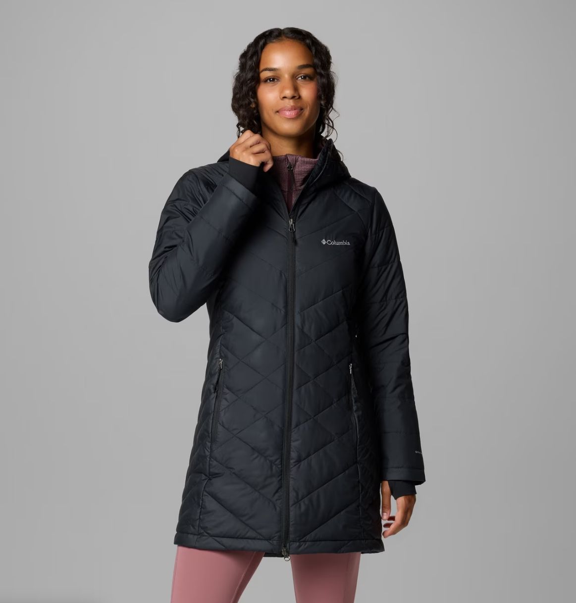 Heavenly™ Long Hooded Jacket - Black