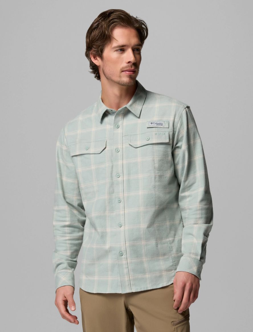 PFG Topwater™ Tech Flannel - Niagara Waterline Windowpane