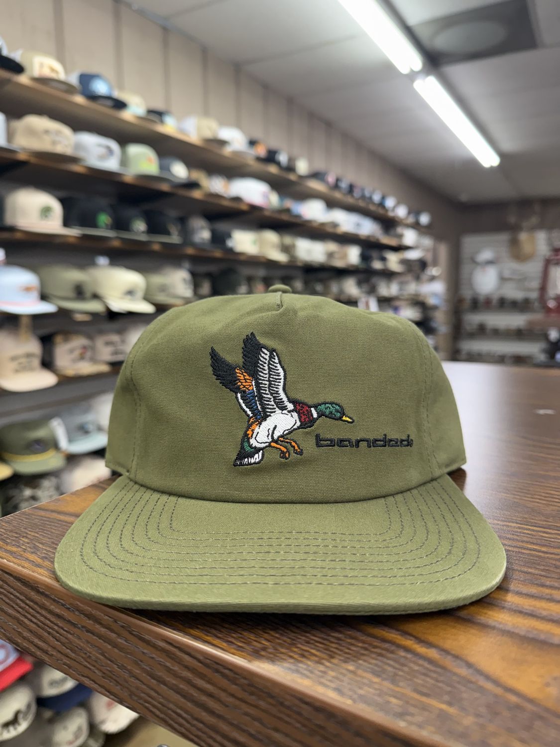 Mallard Hat - Olive Canvas