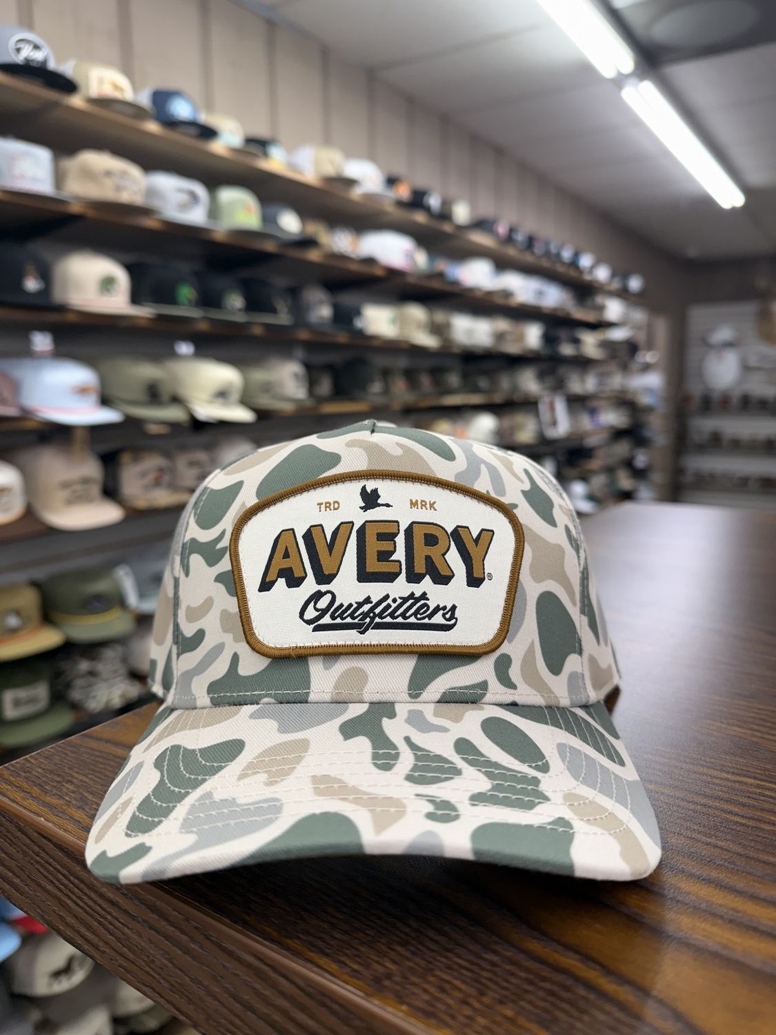 Duck Camo Patch Hat - Khaki