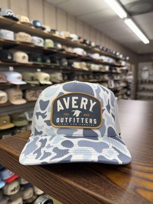 Duck Camo Patch Hat - Blue