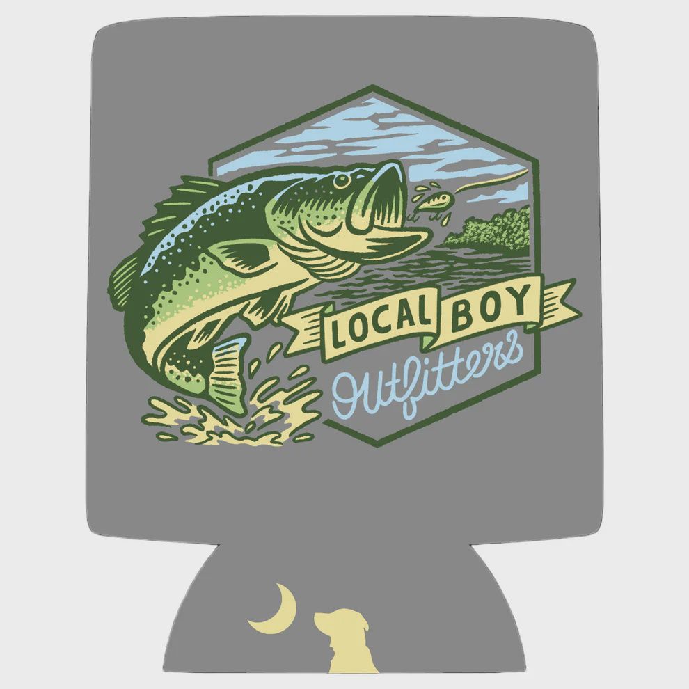 Big Bass Koozie - Gray