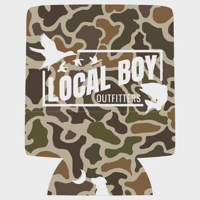 Cast &amp; Blast 2.0 Koozie - Localflage Vintage Camo