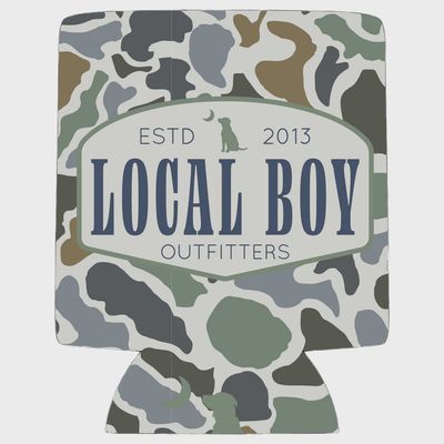 Printed Homegrown Badge Koozie - Localflage Bluff