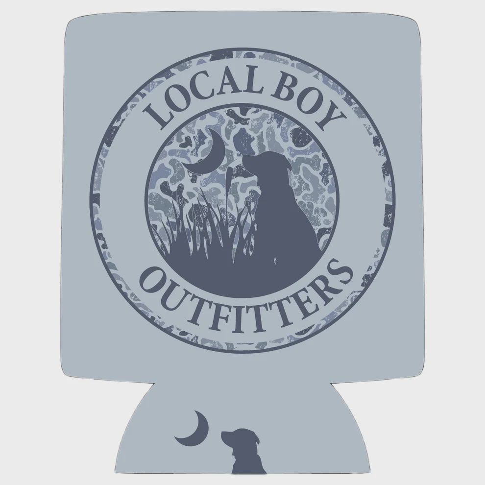 Original Distressed LCF Cobalt Circle Koozie