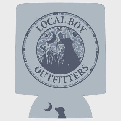 Original Distressed LCF Cobalt Circle Koozie