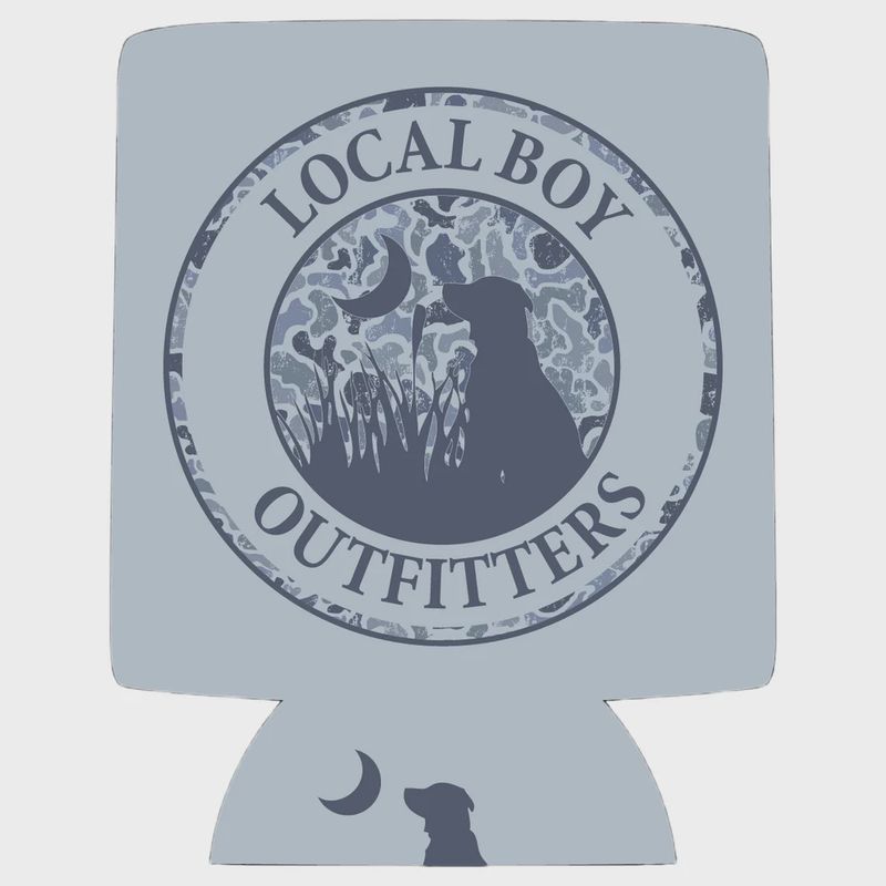 Original Distressed LCF Cobalt Circle Koozie
