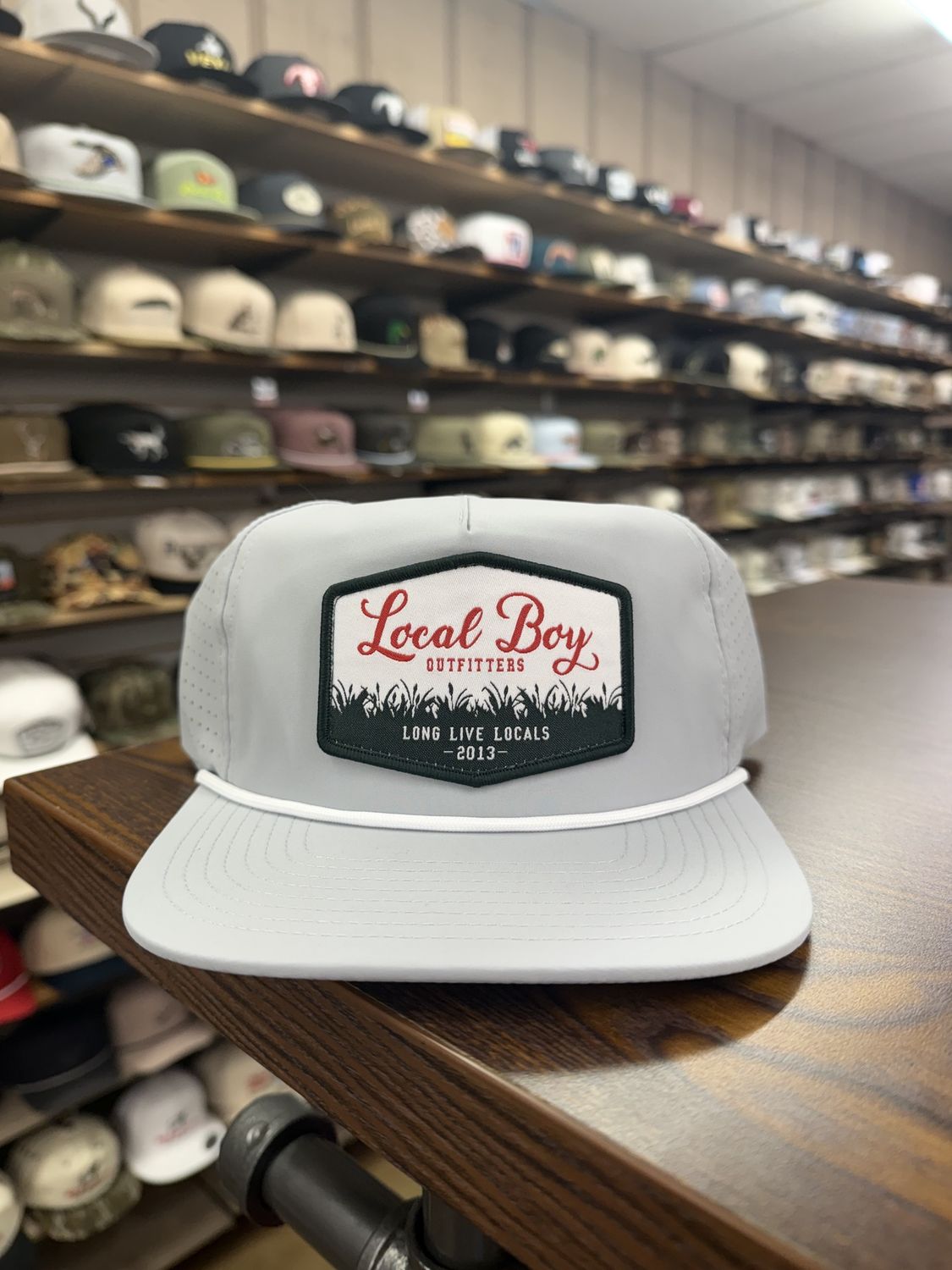 Cattail Patch Perf LP Rope Hat - Fog