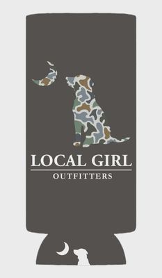 LG LCF Bluff Dog &amp; Moon Slim Koozie