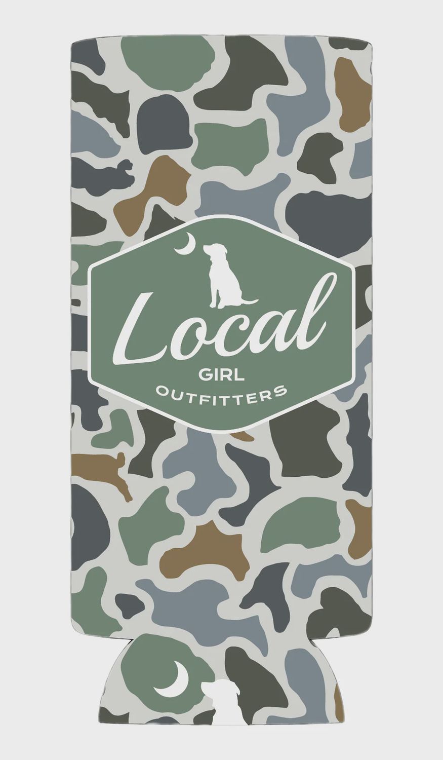 LG Badge Slim Koozie - Localflage Bluff