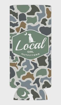 LG Badge Slim Koozie - Localflage Bluff