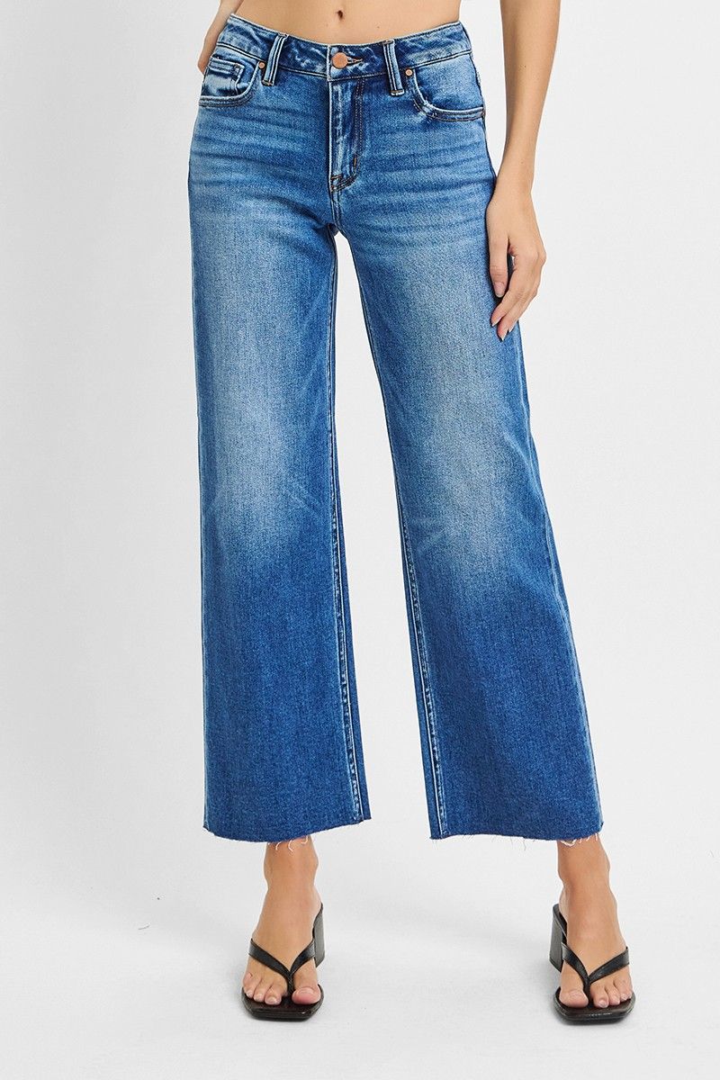 The Caroline Straight Leg Cropped Jean - Medium