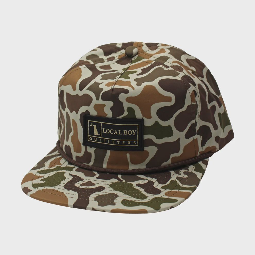 Woven Label Low Profile  Rope Hat - Localflage Vintage Camo