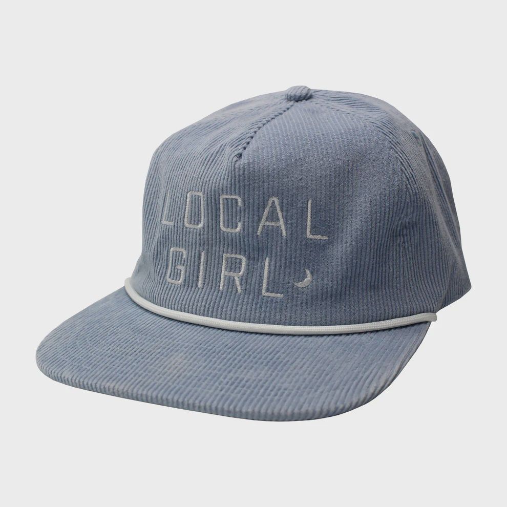 LG Crescent Corduroy Hat - Powder Blue