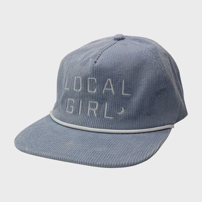 LG Crescent Corduroy Hat - Powder Blue