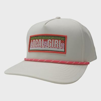LG Rainbow Patch Rope Hat - Stone