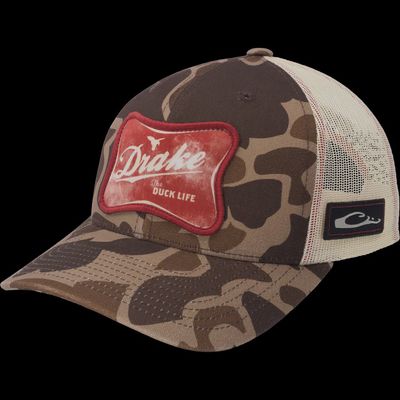 Drake Life Mesh Back Hat - Old School Camo