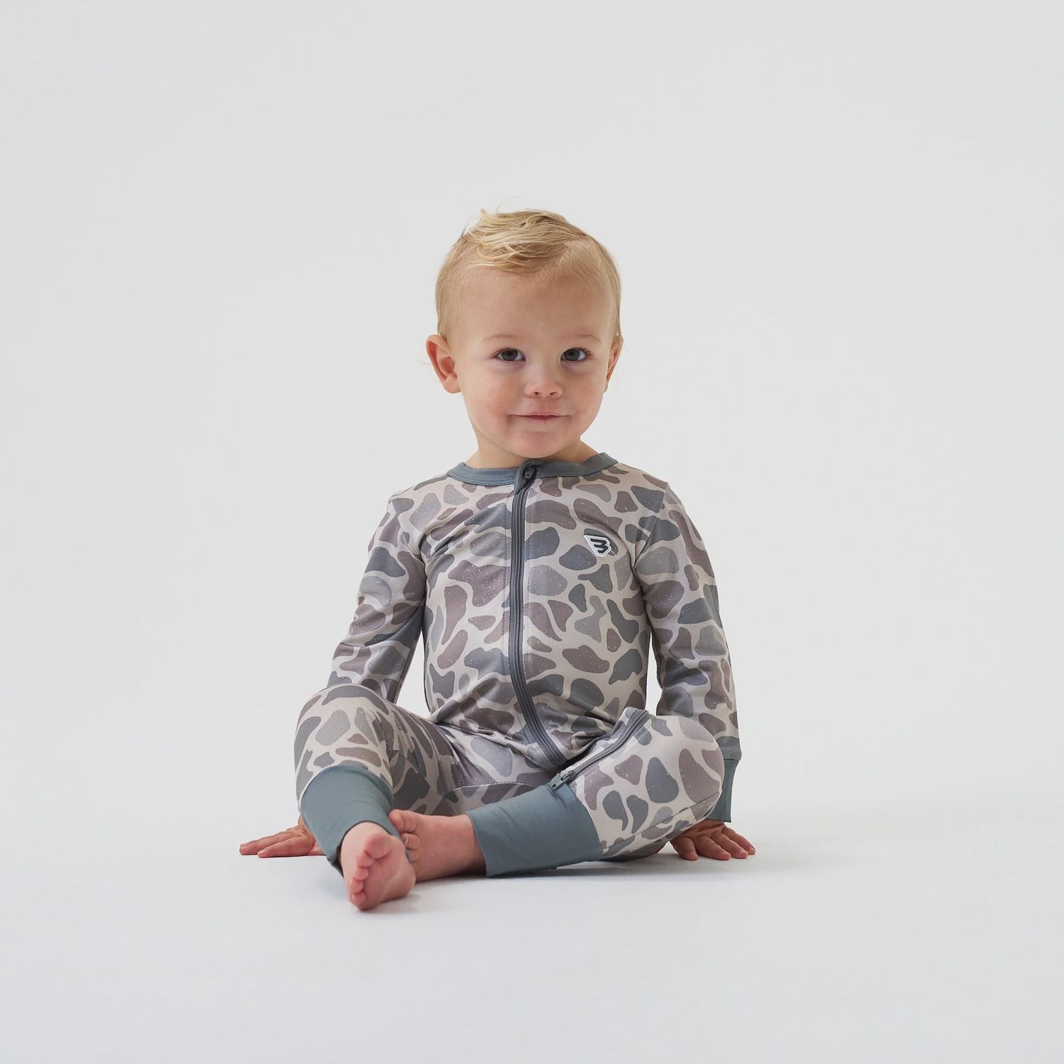 Baby Onsie Zip Up - Classic Deer Camo