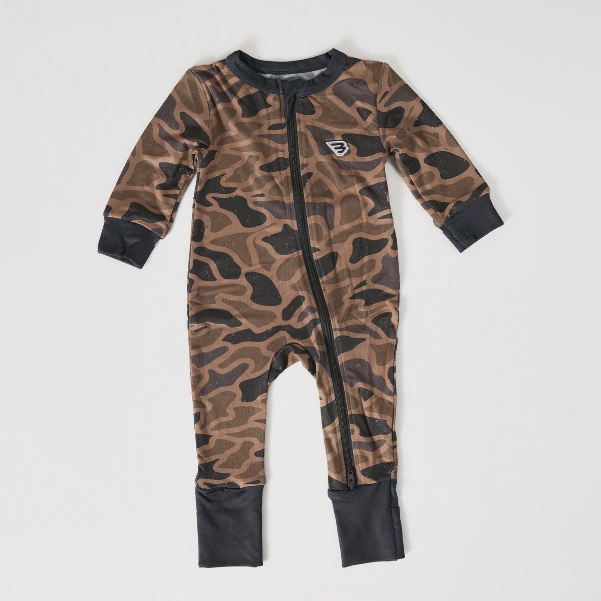 Baby Onsie Zip Up - Gauge Camo