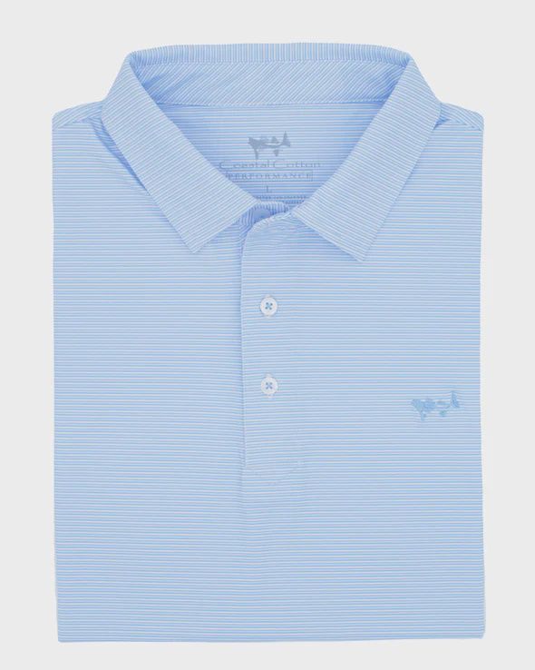 Blue Sky Stripe Polo
