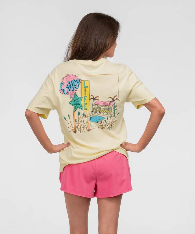Hotel Good Life Short Sleeve Tee - Canary