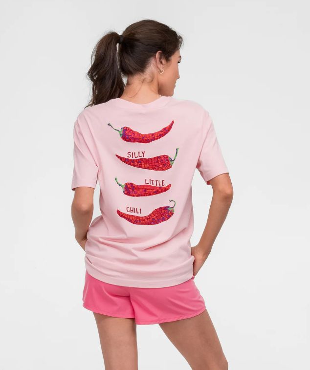 Silly Little Chili Tee Short Sleeve Tee - Blush