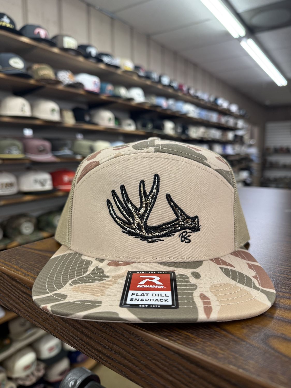 Antler Shed 7 Panel Hat - Harvest Duck Camo