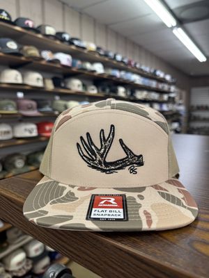 Antler Shed 7 Panel Hat - Harvest Duck Camo